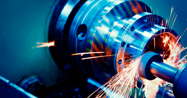 pieza en proceso de mecanizado cnc