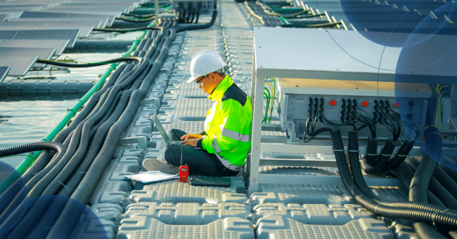 ingeniero de mecanizado cnc en la industria renovable